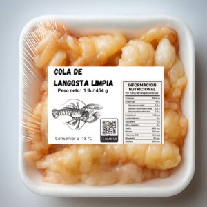 Cola de langosta limpia (454 g / 1 lb)