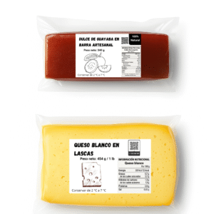 Barra de guayaba (340 g) + Queso blanco en lascas (1 lb)