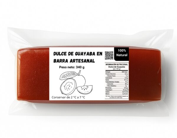 Dulce de guayaba en barra artesanal (340 g / 11.99 oz)