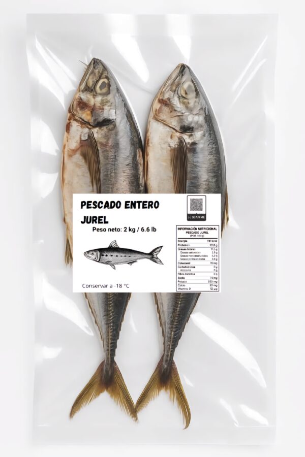 Pescado entero Jurel (2 kg / 4.4 lb)