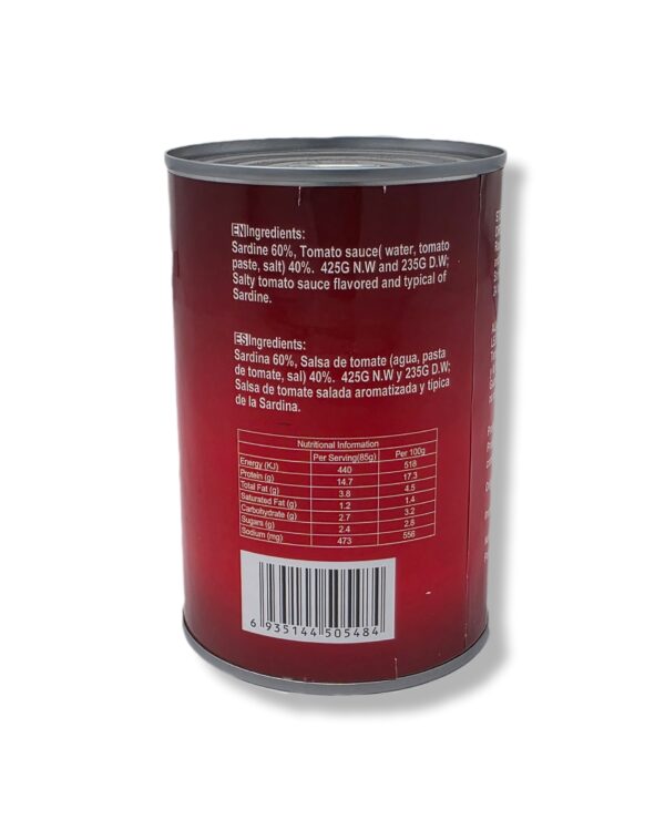 Sardina en salsa de tomate La sabrosa (425 g / 14.99 oz) - Imagen 2