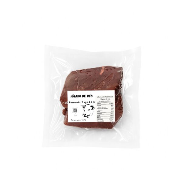 Hígado de res (2 kg / 4.4 lb)
