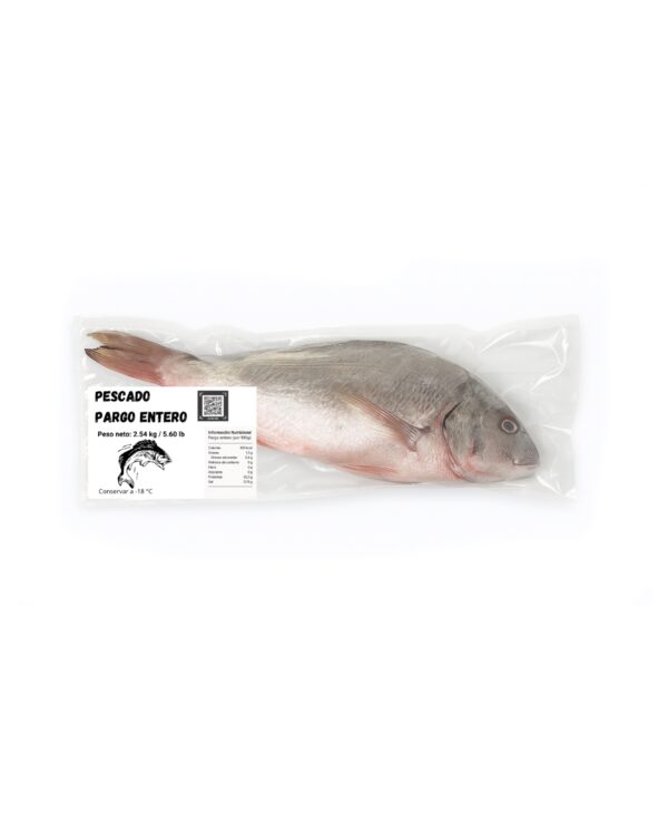 Pescado Pargo entero (2.54 kg / 5.60 lb)