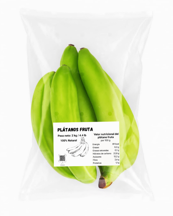 Plátanos fruta (2 kg / 4.4 lb)