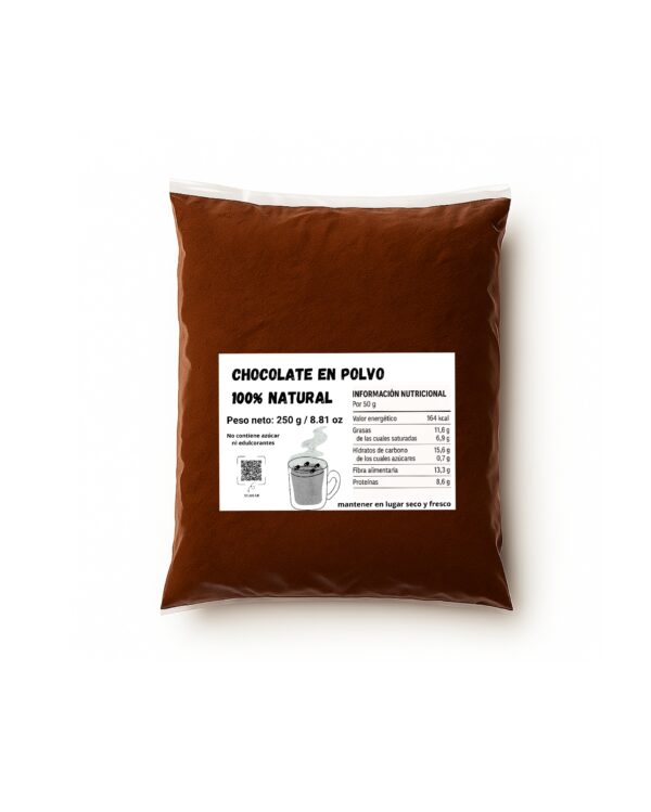 Chocolate en polvo 100% natural (250 g / 8.81 oz)
