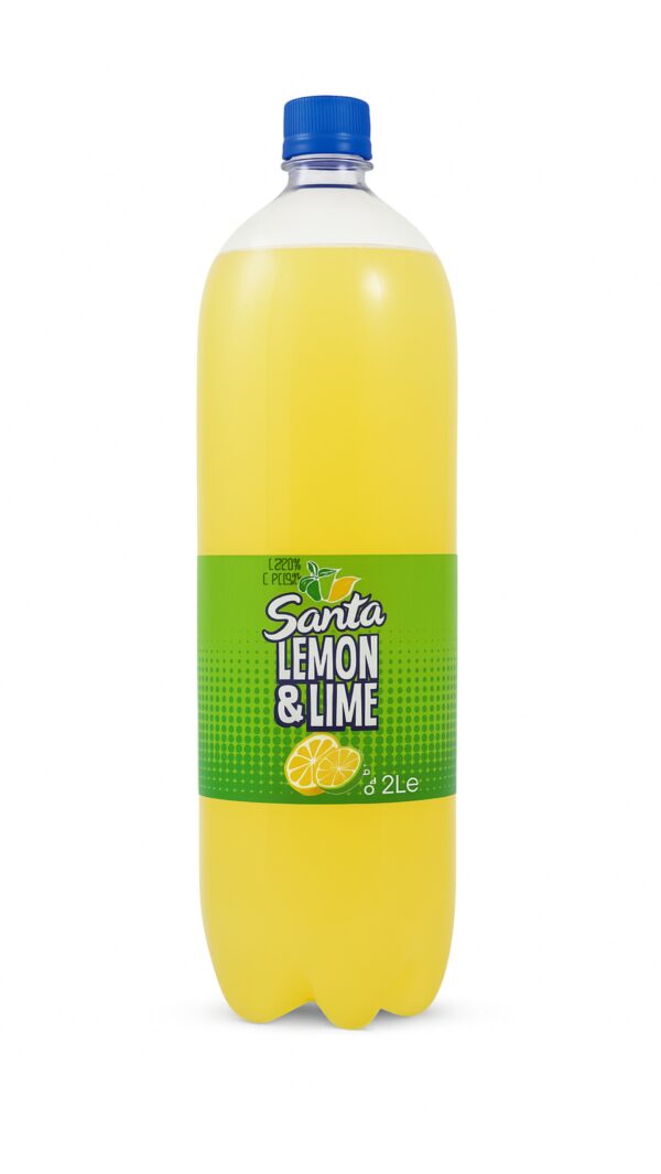 Refresco gaseado sabor lima-limón Santa lemon lime (2 L)
