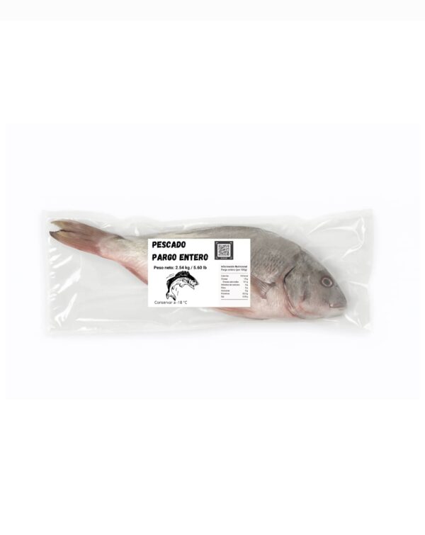 Pescado Pargo entero (2.54 kg / 5.60 lb) - Imagen 2